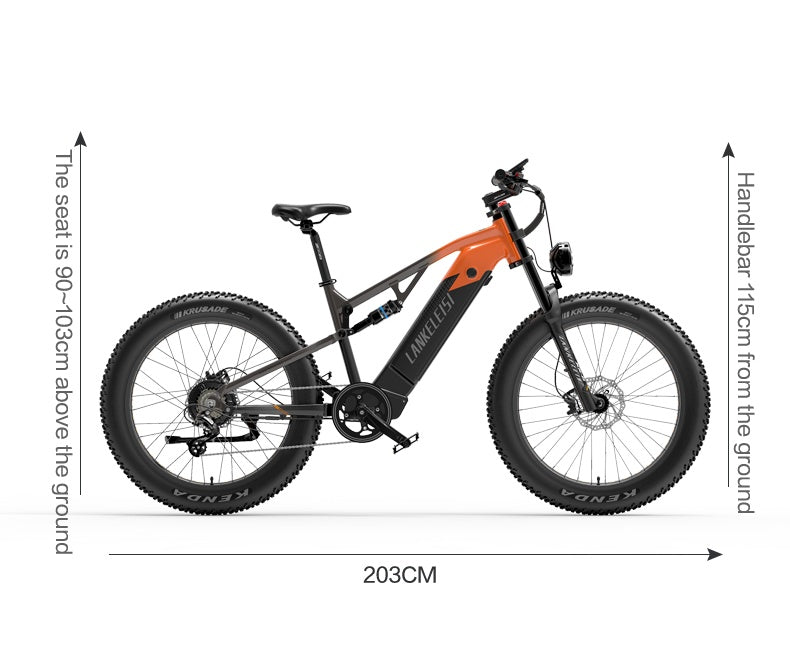 Dukawey DM530 Plus 1000W All Terrain Electric Bike